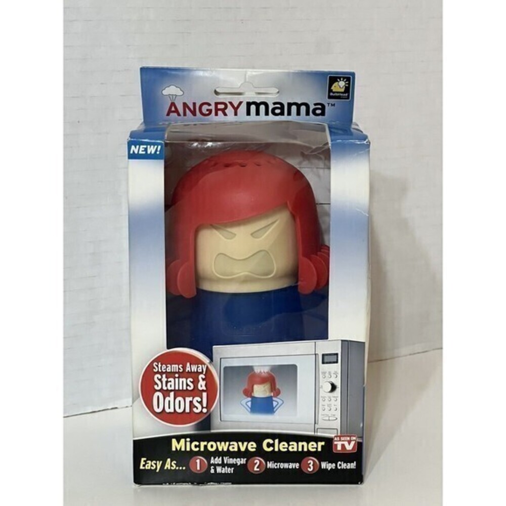 Angry Mama Microwave Oven Steam Cleaner Kitchen Cleaning Funny Cooking Gadget